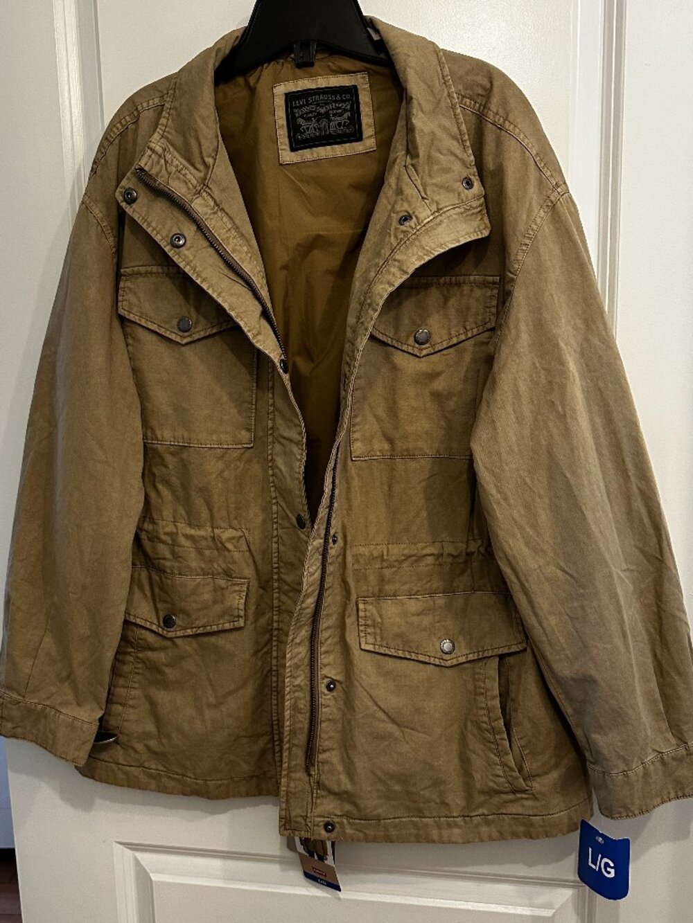 Women's Levi Canvas Utility Jacket Size L NWT